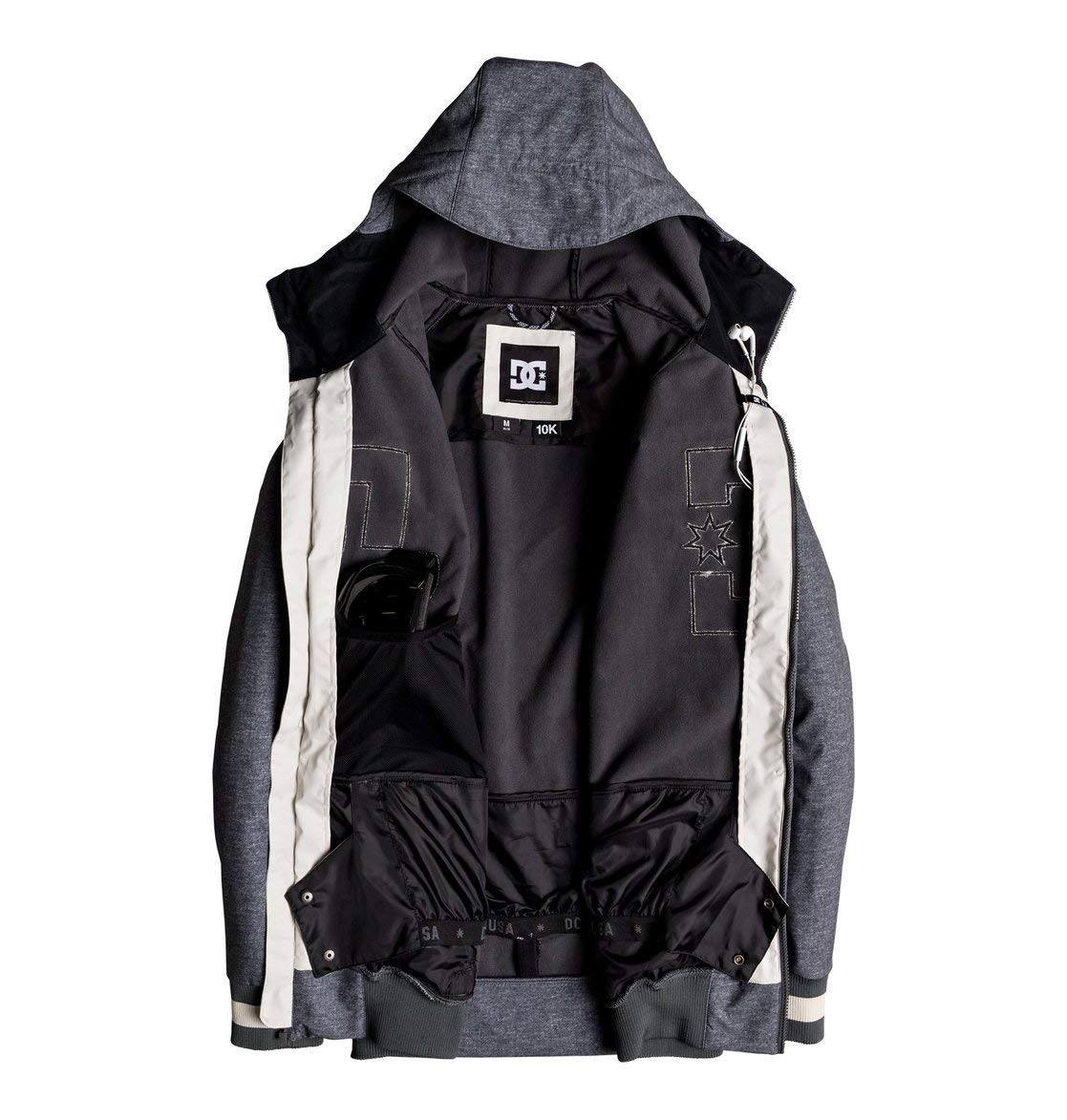 Dc Shoes Men's Original Spectrum Jacket Snow, Dark Shadow Heather